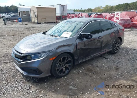 2021 Honda Civic Sport из США, поврежденный, VIN 2HGFC2F87MH534416